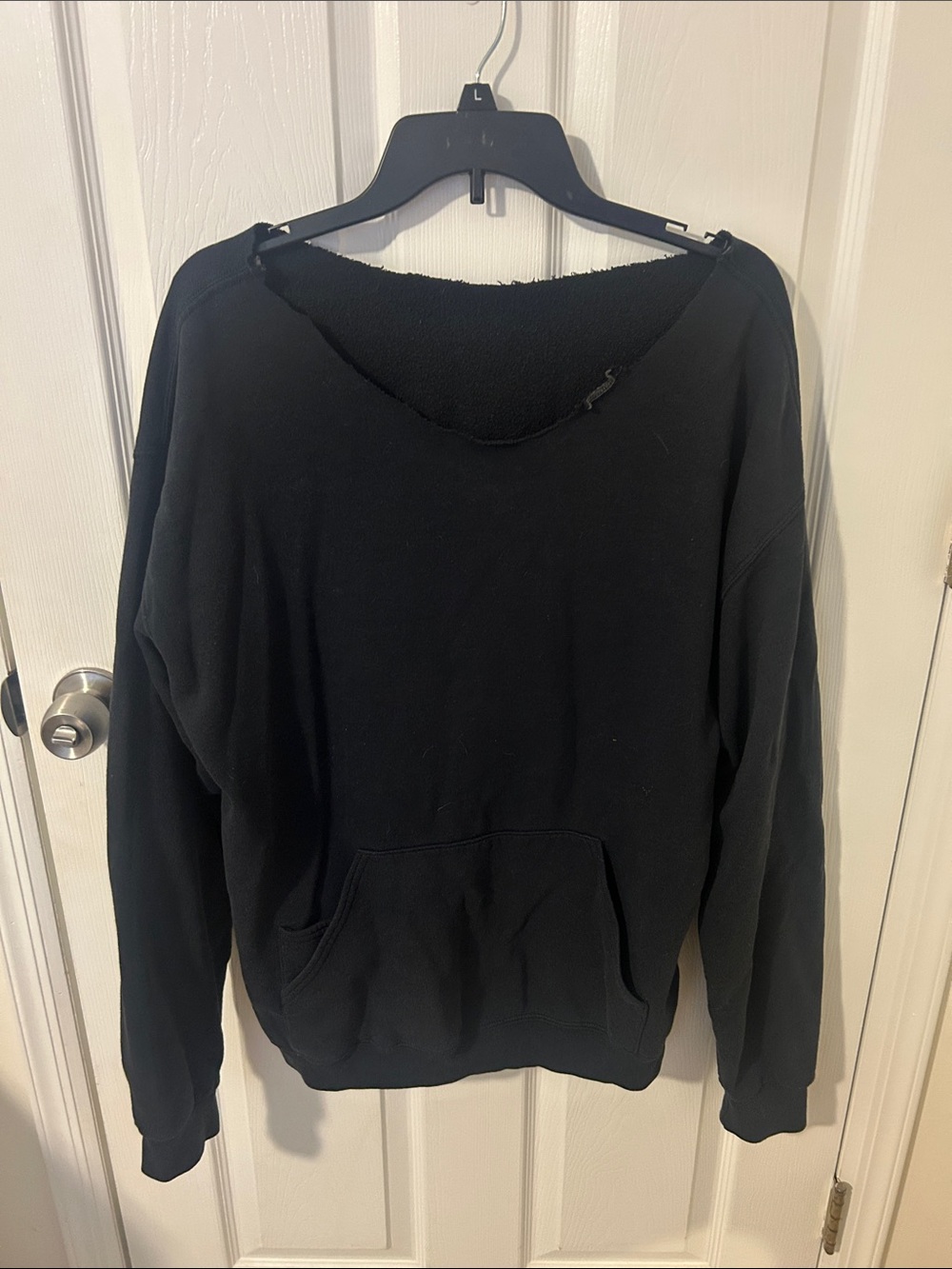 Black Women's Cozy off the shoulder Pullover Sweater